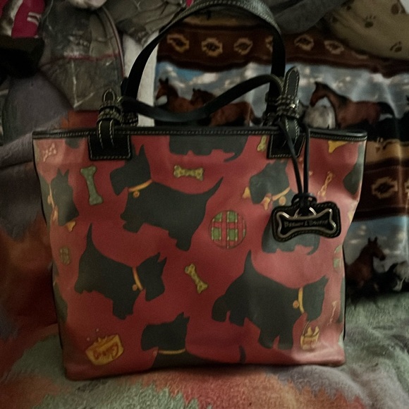 Dooney & Bourke Handbags - Scott dogs red and black